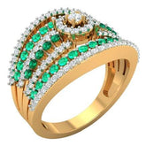 Sterling Silver Semi Mount Ring Setting Round RD Cluster 群镶mm - Syzjewelry